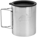 Thermal mug with lid 250 ml Silver, Black