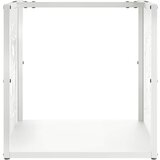  Stalak za drva bijela 40x40x40 cm hladno valjani čelik | shoptok.hr