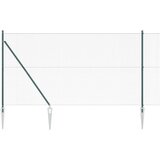 vidaXL zavareni žičani ogradni set s 7 šiljastih stupova zeleni 1.4x10 m čelični | shoptok.hr