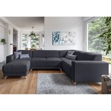 Miuform Antracitno siva sklopiva/s prostorom za odlaganje kutna garnitura (s desnim kutom/u obliku slova "U") Classy Sophie – | shoptok.hr