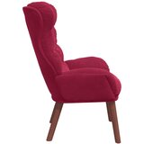  Fotelja Vinska crvena 69 x 74 x 93 cm Baršun | shoptok.hr
