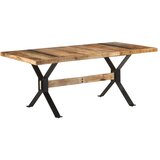  Blagovaonski stol 180 x 90 x 76 cm od grubog drva manga Cijene