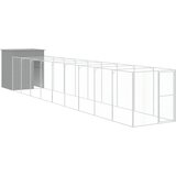 Kućica za pse s igralištem svjetlosiva 165x1067x181 cm čelična | shoptok.hr