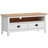 TV omarica Hill bela 110x40x47 cm trdna borovina, (20622195) | Shoptok.si