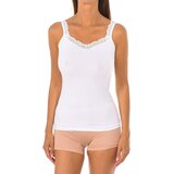 Q-En Majice brez rokavov Q706-BLANCO Bela Cene