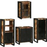 vidaXL Set namještaja za kupaonicu Zidne 4 pcs Čvrsto reciklirano drvo | shoptok.hr