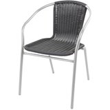 Linder Exclusiv Vrtni stol RATAN Silver/Black, (21129902) Cene