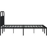  Metalni okvir za krevet s uzglavljem crni 140x200 cm | Eponuda.ba