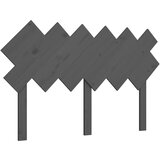 Maison Chic posteljno vzglavje - vzglavna omarica - nočna omarica sivo 132x3x81 cm trdna borovina, (21705918) | Shoptok.si