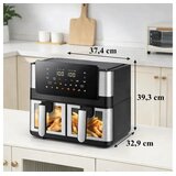 Air Fryer RC-K-2367 friteza na vroč zrak 8 L – 2 × 4 L, 2000 W, 12 programov | Shoptok.si