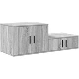  Kabinet za shranjevanje Siva Sonoma 127x41x40 cm Izdelan les | Shoptok.si
