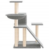  Penjalica za mačke sa stupovima za grebanje svjetlosiva 82 cm | shoptok.hr