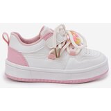 Boto Children's Velcro Sneakers With Lollipop Pendant White-Pink Odalira | ePonuda.com