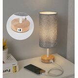  Brilagi - Stona lampa sa USB portom TABLON 1xE27/25W/230V hrast/bela/siva | Eponuda.com