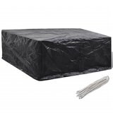 vidaXL Pokrivalo za vrtno pohištvo z 10 obročki 260x260x90 cm Cene