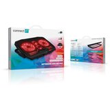 Connect IT CCP-2200-RD-Podloga za hlađenje laptopa, 4x ventilatora, 2x USB, crna/crvena | Eponuda.com