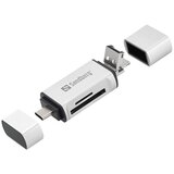 Sandberg čitalec kartic USB-C, USB-A in micro-USB 136-28 | Shoptok.si