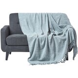 HOMESCAPES Bombažna odeja Nirvana Slub Grey, 255x360 cm, (20749904) | Shoptok.si