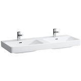 Laufen H8149660001041 Pro S 120 x 46 cm dvojni keramični umivalnik z 2 odprtinama | Shoptok.si