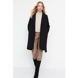 Trendyol Black Belted Wool Cachet Coat | Shoptok.si