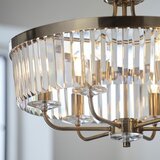  Endon 102505 - Luster na lancu 6xE14/6W/230V prečnik 55 cm mesing | Eponuda.com