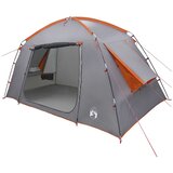 vidaXL Kabinski šator Siva i narančasta 300 x 210 x 156 cm Poliester - Siva i narančasta 4 osoba Cijene