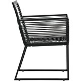  9-dijelni vrtni blagovaonski set od PVC ratana crni | Shoptok.si