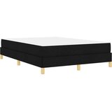 Box Postelja z vzmetnico Črna in rjava 140 x 190 cm | Shoptok.si