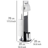 Wenko 24075800 - Set za WC RAVINA 20x707 cm nerđajući čelik/srebrna/crna | Eponuda.com