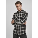 Urban Classics Plus Size Plaid Flannel Shirt 6 black/white Cene