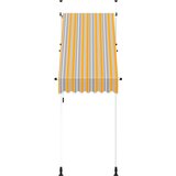 Tenda na ručno uvlačenje 100 cm žuto-plava prugasta | Eponuda.com