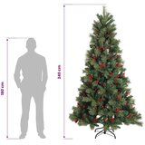  Umjetno božićno drvce s nogom 240 cm PVC i metal Zelena - 240 cm bez LED svjetala | shoptok.hr