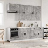  Kuhinjska jedinica PORTO 8 pcs Betonska siva Konstruirano drvo | shoptok.hr