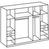 MID.YOU omara s klasičnimi vrati, barve grafita, siva, sahara | Shoptok.si