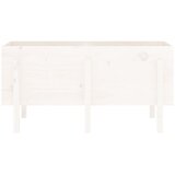  Povišena vrtna gredica bijela 121 x 50 x 57 cm masivna borovina | Eponuda.ba