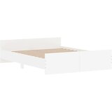  posteljni okvir z vzglavjem in vznožjem bel 160x200 cm, (20903263) | Shoptok.si
