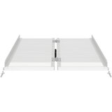  Ramp za invalidska kolica Srebrno 92 x 73 5 x 5 cm Aluminij | shoptok.hr