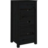  Komode 2 kom crne 40x35x80 cm od masivne borovine | Eponuda.ba
