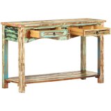  Konzolni stol od masivnog obnovljenog drva 120 x 40 x 75 cm | shoptok.hr