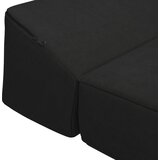 SOFA na razvlačenje Crna 200 x 70 x 10 cm Baršun | Eponuda.com