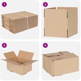  Preklopna kutija 50 pcs Prirodna 20 x 15 x 10 cm Karton | shoptok.hr