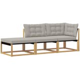  Set vanjskih sofa Bijela i svjetlosiva 241,5 x 83 x 73 cm | Shoptok.si