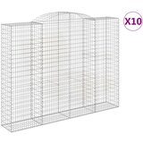  Lučne gabionske košare 10kom 300x50x220/240cm pocinčano željezo | shoptok.hr