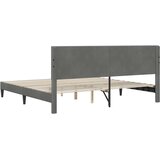  Krevetna konstrukcija Tamnosiva 200 x 200 cm Baršun | Eponuda.com