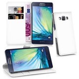 Cadorabo Ohišje, združljivo z Samsung Galaxy A3 2015 v snežno bela - Zaščitni ovitek z magnetnim zapiranjem, stoječo funkcijo in režo za kartice, (20550985) | Shoptok.si