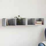 Maison Chic Stenska omarica - Zidna omarica betonsko siva 99x18x16,5 cm inženirski les iu216, (22062845) | Shoptok.si
