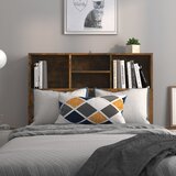  Uzglavlje s ormarićem boja dimljenog hrasta 100x19x103,5 cm | Eponuda.com