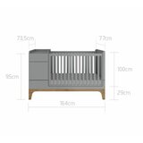 BELLAMY UP! posteljica 70x120 cm, siva | Shoptok.si