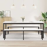  Stol za objedovanje Bijelo 200 x 100 x 75 cm Čvrsto borovo drvo | shoptok.hr