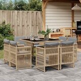  15-dijelni vrtni blagovaonski set s jastucima svijetlosivi | shoptok.hr